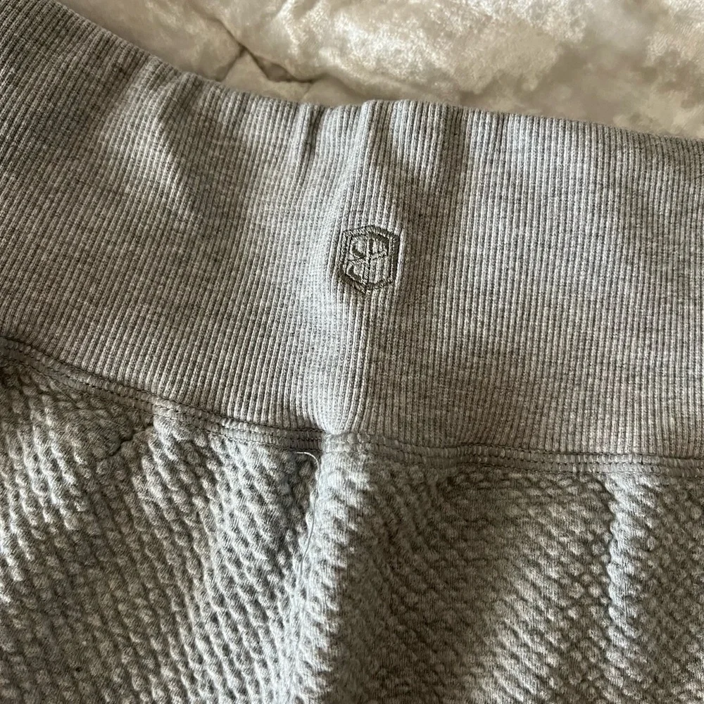 Gray Textured Joggers - Picture 3 of 6